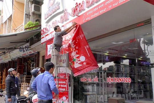 TP Hải Dương lập lại trật tự quảng cáo